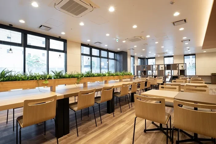 画像：朝食会場について