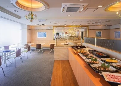 写真：朝食会場内装
